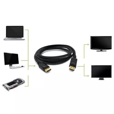 Cablu Conectivitate DisplayPort la DisplayPort Rezolutie 4K 2m Audio-Video foto