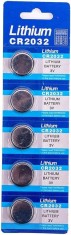 Set 5 baterii CR2032, 3v, lithium, pentru cantar baie, telecomanda auto, foto
