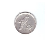 Moneda Seychelles 25 cents/centi 1982, stare buna, curata