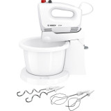 Mixer cu bol Bosch CleverMixx MFQ2600W, 375 W, vas mixare 3 l, tel, functie Turbo, alb