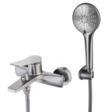 Baterie Cada cu Pipa Scurta Monopiesa Dus de Mana in 3 Pozitii Lemark Bronx LM3714GM Grafit