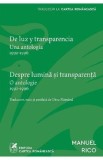De luz y transparencia. Despre lumina si transparenta - Manuel Rico