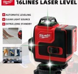 Nivelă Laser Milwaukee cu 16 Linii-Profesionala