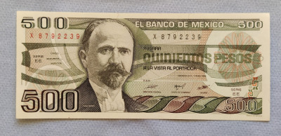 Mexic - 500 Pesos (1984) foto