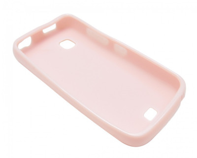 Husa silicon roz deschis pentru Nokia C5-03 foto