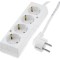 Cablu prelungitor 4 prize Schuko, 3m
