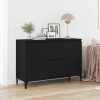 VidaXL Bufet cu sertar Negru 104 x 35 x 70 cm Lemn compozit 862597