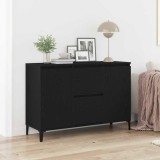 Bufet vidaXL Negru Stejar 104x35x70 cm din Lemn Compozit