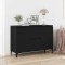 vidaXL Bufet cu sertar Negru 104 x 35 x 70 cm Lemn compozit 862597