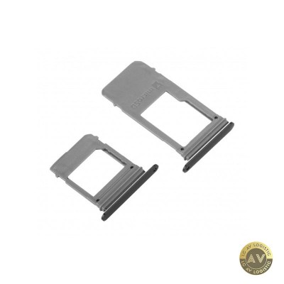 Suport SIM - Card Samsung Galaxy A5 (2017) A520 / A7 (2017) A720 Negru foto