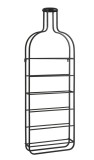 Cumpara ieftin Suport 6 sticle vin fier negru Isaac 33.5x9x98 cm