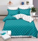 Cumpara ieftin Lenjerie Pat Bumbac 6 Piese cu Elastic Alb Verde 180x200 cm Bunny Set de Pat