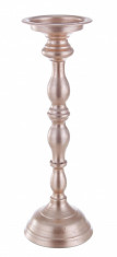 Sfesnic lumanare metal Rose Gold ?12 cm x 37h Elegant DecoLux foto