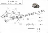 Scut metalic motor VW Passat (3B2, 3B5) 2.3 VR5 fabricat in perioada 1997 - 2000 APS-30,005