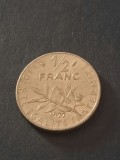 1/2 franc 1977 franta