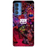 Husa compatibila cu Motorola Moto G71 5G model Doom Eternal, Silicon, TPU, Viceversa, Transparent, Carcasa