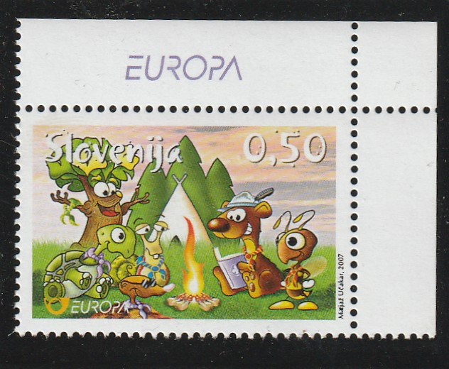 Slovenia 2007-Europa CEPT,Cercetasi,serie, dant,MNH,Mi.644