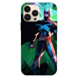 Husa compatibila cu Apple iPhone 15 Pro Max model Prism Batman, Silicon, TPU, Viceversa, Transparent, Carcasa
