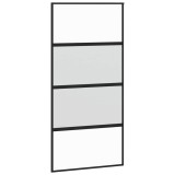 Cumpara ieftin Usa glisanta, negru, 102,5x205 cm, sticla securizata/aluminiu