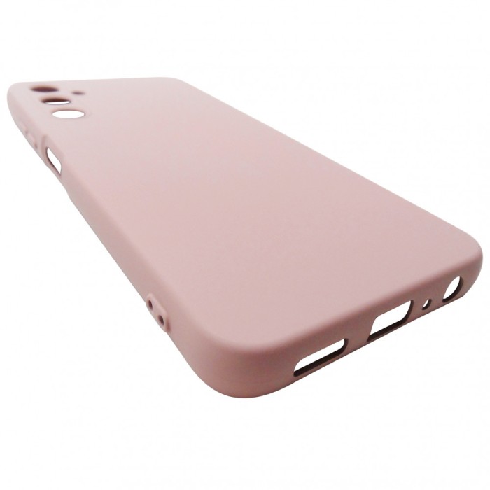 Husa tip capac spate silicon TPU Matte roz pudra pentru Samsung Galaxy A05s