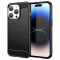 Husa pentru iPhone 15 Pro, Techsuit Carbon Silicone, Black