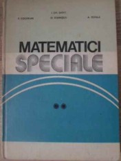 MATEMATICI SPECIALE VOL.2-I. GH. SABAC, P. COCARLAN, O. STANASILA, A. TOPALA-229089 foto