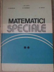 MATEMATICI SPECIALE VOL.2-I. GH. SABAC, P. COCARLAN, O. STANASILA, A. TOPALA foto