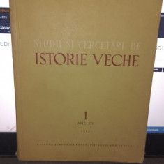 STUDII SI CERCETARI DE ISTORIE VECHE NR.1 ANUL XIV/1963