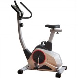 Bicicleta magnetica FitTronic&reg; 601B, volanta 9 kg, greutate suportata 120 kg, 8 trepte de rezistenta la pedalare, display mare, afisare functii utile