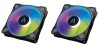 Set 2 ventilatoare Arctic pentru PC, P14 PWM A-RGB, negru - RESIGILAT