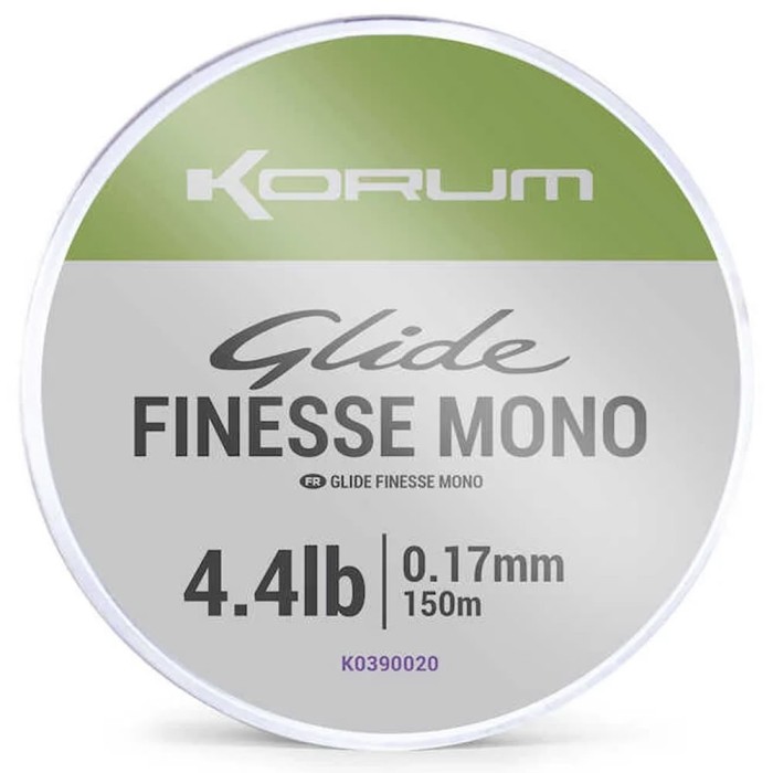 Fir Monofilament Korum Glide Finesse Mono 150m, 0.17mm, 4.4lb