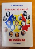 Subiectul discutiei: Romania/T. Barbuceanu