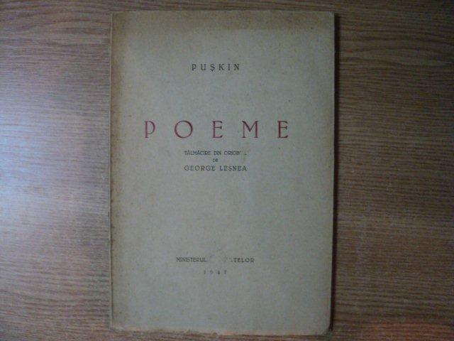 POEME de PUSKIN , 1947