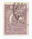 *Romania, LP 72/1929, Ferdinand - uzuale, 30 bani violet, eroare 5, oblit., Stampilat