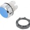 Comutator Apăsare 22mm Albastru Plat