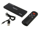 Switch HDMI 2.1 Ultra High Speed cu LED - Comutator Negru