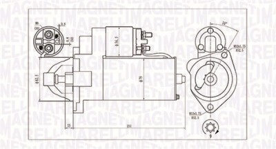 MAGNETI MARELLI 063720624010 starter foto