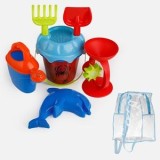 Set Rucsac Transparent cu Galetusa de Plaja si 5 Accesorii, CMCLASS