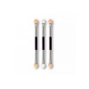 Set 3 Aplicatoare Fard Pleoape Duble Top Choice, Argintiu, Burete, Machiaj Profesional, 6 Capete
