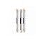 Set 3 bucati Aplicator dublu pentru fard de pleoape, Top Choice