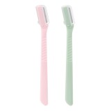Aparat de ras sprancene CMCLASS, Set 2 bucati, 13 cm, Roz, Lama Fina, Pentru Conturare Precisa