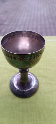 Cupa veche argintata provenienta suedeza foto