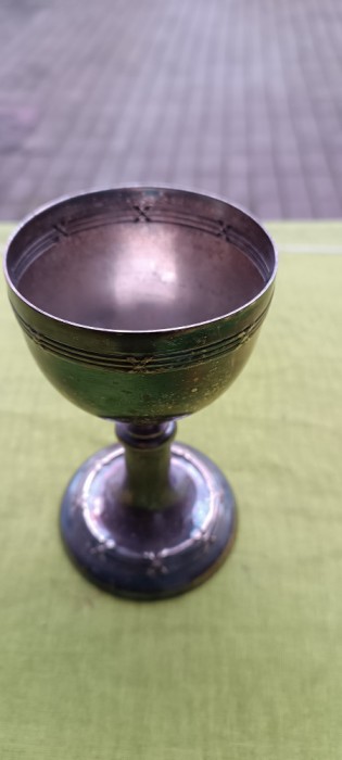 Cupa veche argintata provenienta suedeza