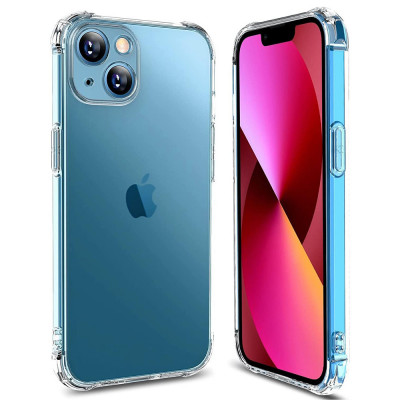 Husa pentru iPhone 14, Techsuit Shockproof Clear Silicone, Clear foto
