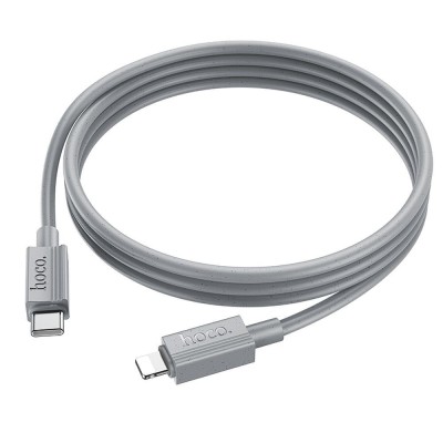 Cablu USB-C la Lightning Hoco X107 , PD 27 W, 1 m, Gri foto