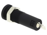 Conector 4mm Banana 10A Negru ELECTRO-PJP Terminal Faston