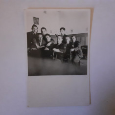 Fotografie dimensiune 6/9 cm cu elevi de liceu din Sibiu