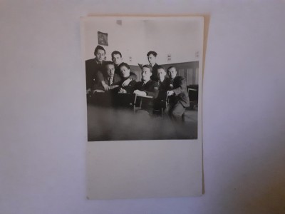 Fotografie dimensiune 6/9 cm cu elevi de liceu din Sibiu foto