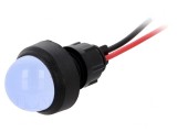 Lampă LED de control albastră 220V 13mm IP40