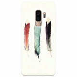 Husa silicon pentru Samsung S9 Plus, Three Feathers